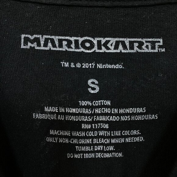 Nintendo Mario Kart 90's Art Graphic Design Long Sleeve T-Shirt Small - Picture 4 of 4